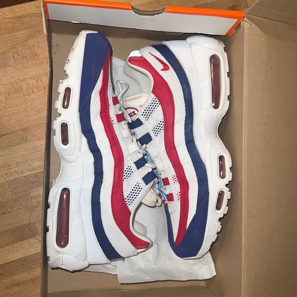 Air Max 95 Blue Red White - Picture 1 of 5